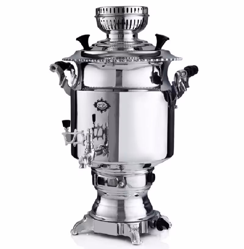 سماور گازسوز عالی نسب مدل آبتین سیمین ظرفیت 6 لیتر