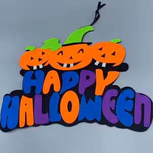 اویز خوش امد گویی هالووین نمدی