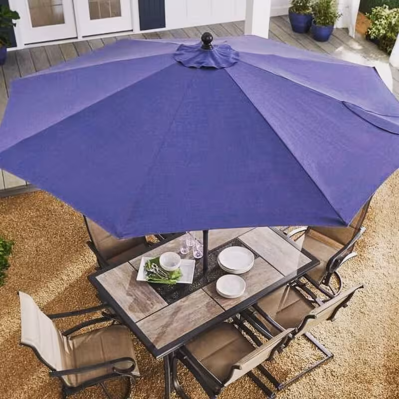 چتر و سایبان گرد 4 متری پایه وسط