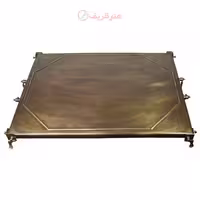 سینی برنجی بختیاری، مناسب برای منقل و سماور، با طرح‌های سنتی