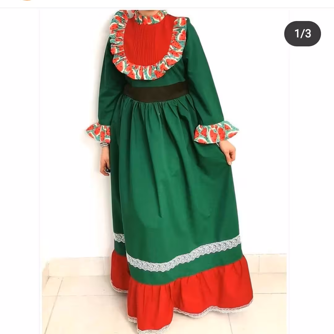 پیراهن یلدای بزرگسال ( سایز 34 تا42 موجود)