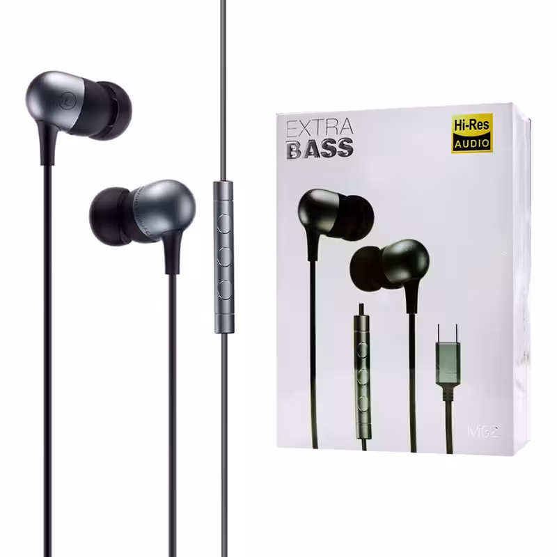 هدفون سیمدار میکروفن دار سوکت Type C Extra Bass M62