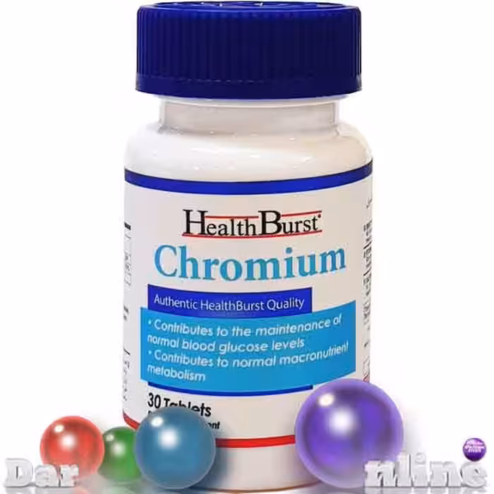 کرومیوم 500میکروگرم هلث برث قرص30عددی