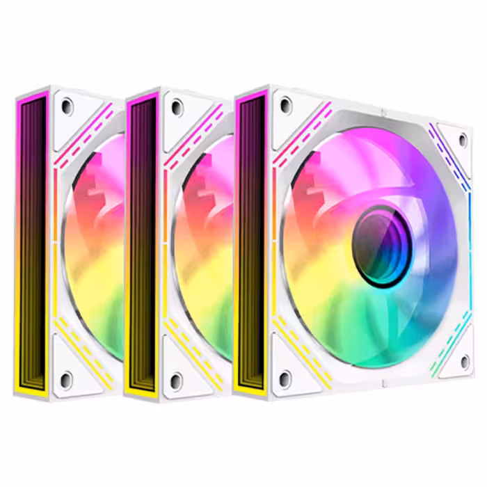 قیمت و خرید فن خنک کننده کیس کامپیوتر گیم مکس مدل FN12A-S3I-W Reverse Blade 3-in-1 | یاس ارتباط