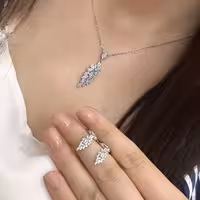 نیمست نقره جواهری کد 00453