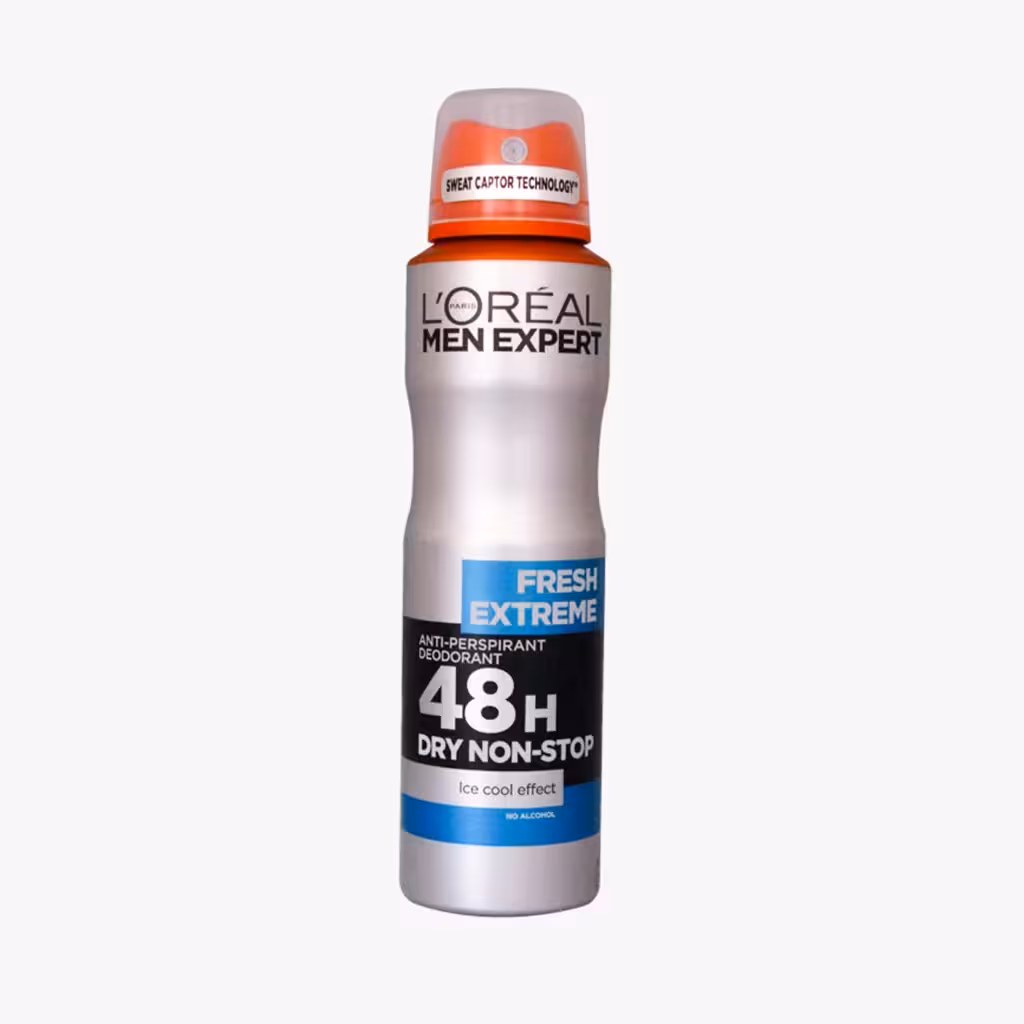 اسپری ضد تعریق مردانه FRESH EXTREME لورآل حجم 150 میل اروپایی
