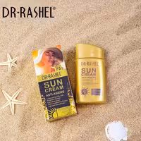 کرم ضد آفتاب طلا کلاژن spf75 دکتر راشل 80میل اورجینال