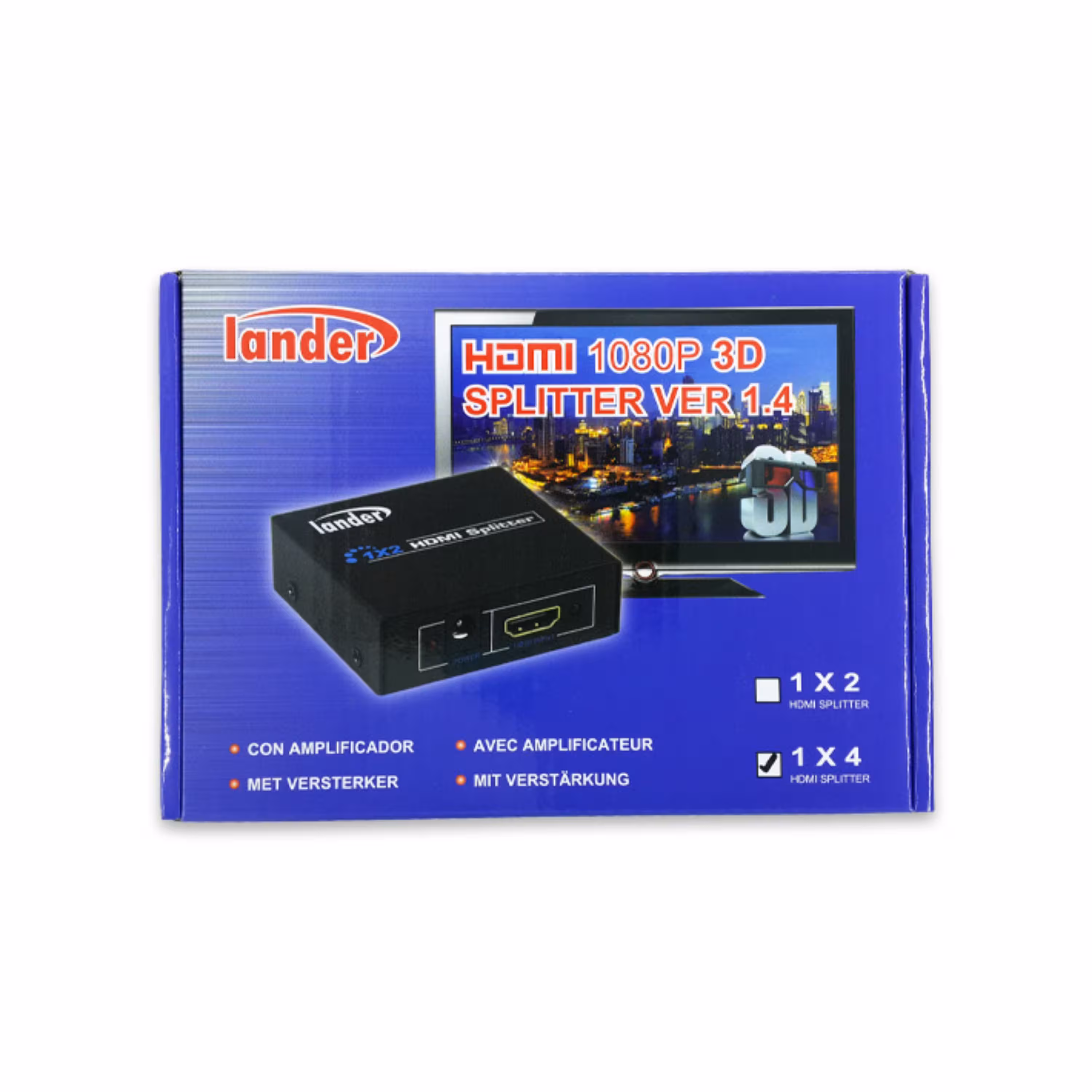 اسپلیتر 1 به 4 اچ دی ام آی HDMI SPLITTER ورژن 14 LANDER