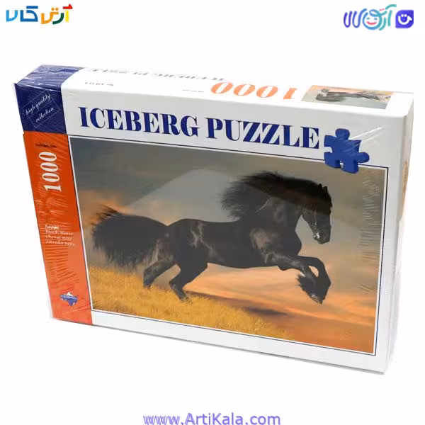پازل 1000 قطعه آیس برگ مدل اسب سیاه