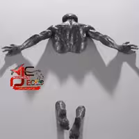 دیوارکوب نیم تنه انسان ژرف