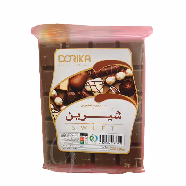 شکلات تخته ای شیرین دوریکا 220 گرمی