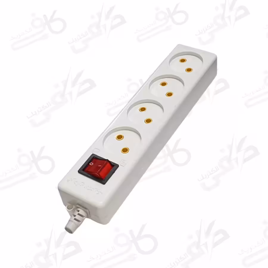 فردان الکتریک | رابط چهار خانه بدون سیم بدون ارت سرامیکی