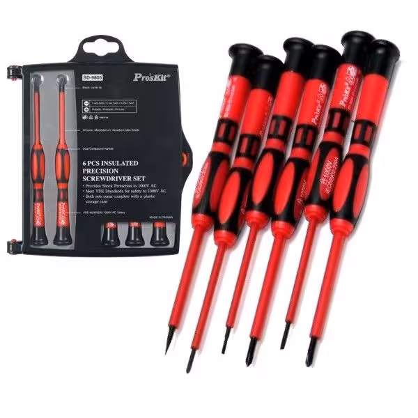 پیچ گوشتی پروسکیت مدل SD-9805 مجموعه 6 عددی