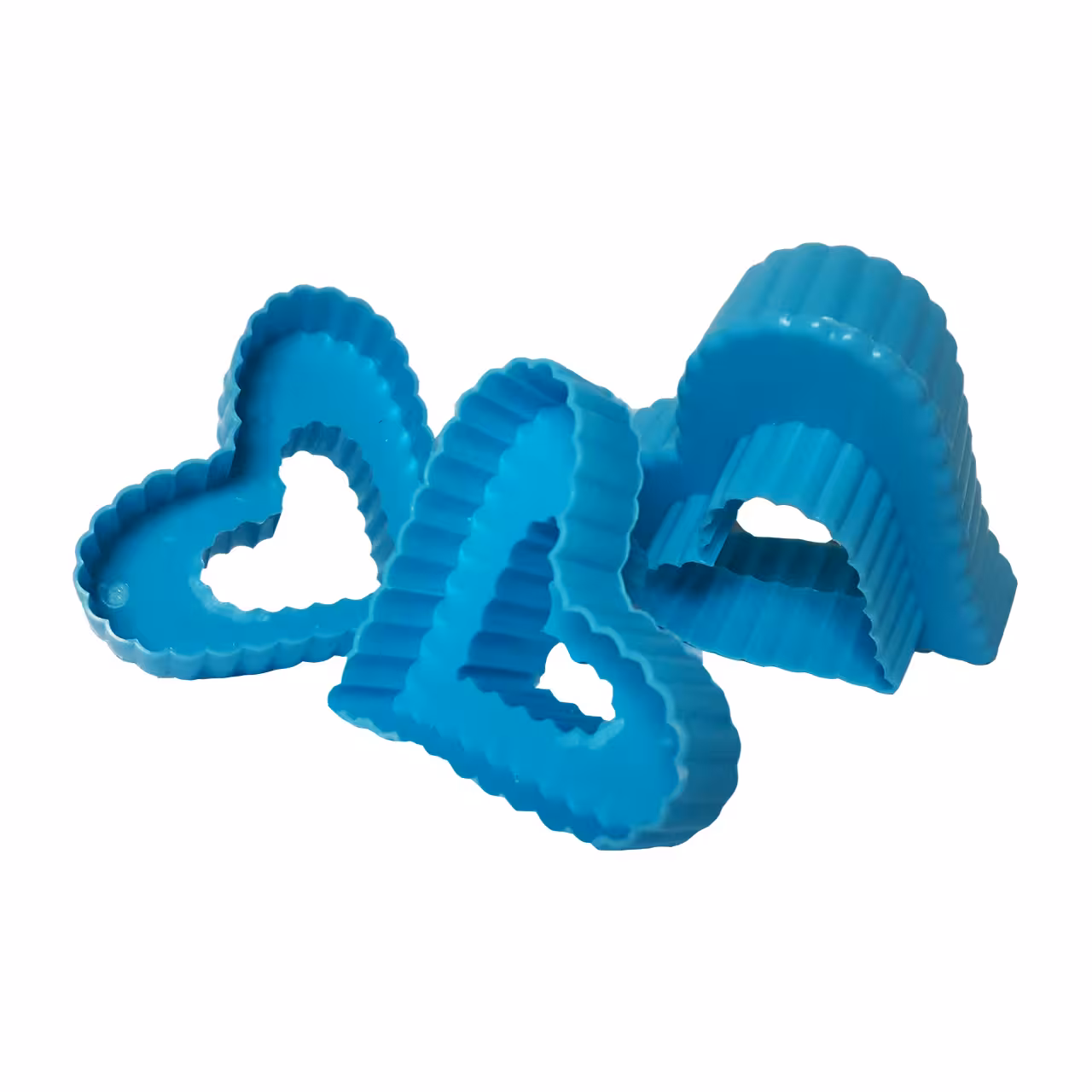 قالب شیرینی مربایی پلاستیکی طرح قلب مجموعه 3 عددی