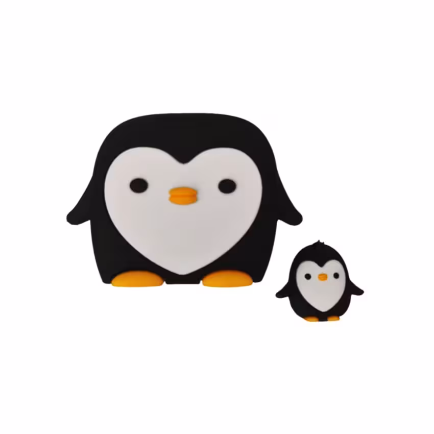 محافظ شارژر اپل 20وات طرح پنگوئن بسته دو عددی