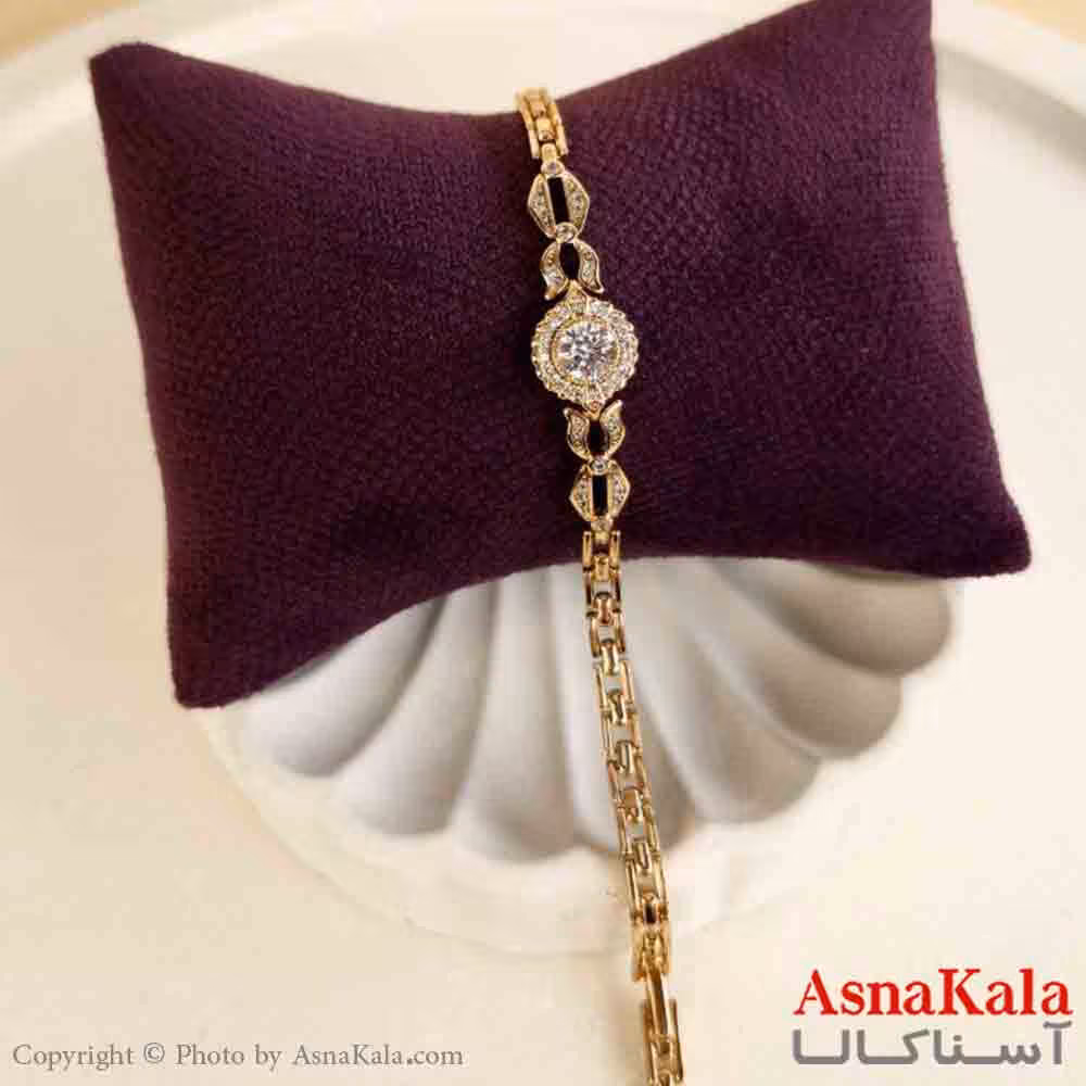 دستبند زنانه ژوپینگ پینترستی مدل نگینی کد DSB181105W