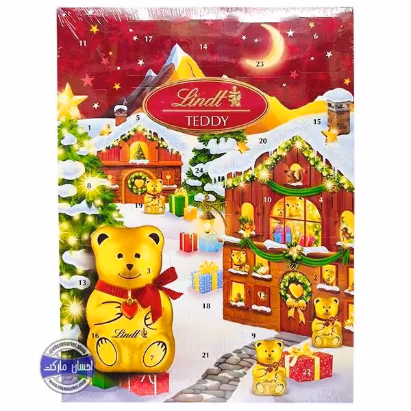 شکلات کادوئی لینت اندونت کلندر 24 روزه تدی برفی