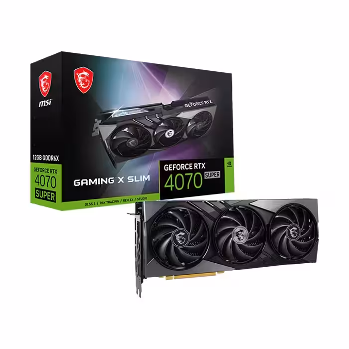 کارت گرافیک ام اس ای GeForce RTX 4070 SUPER 12GB GAMING X SLIM