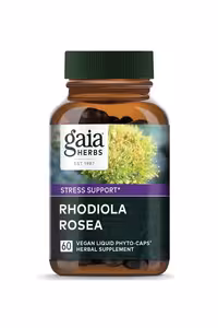 کپسول مایع گیاهی ضد استرس ریشه رودیولا Gaia Herbs - بسته 60 عددی