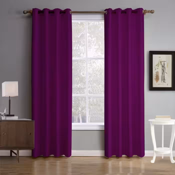 پرده مخمل هازان بنفش