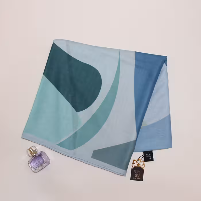 روسری سبز آبی ترکیبی بسیار شیک روسری اسپان فلامنت