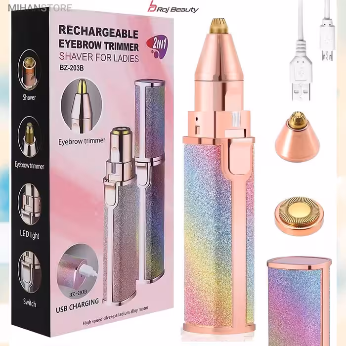 اپیلاتور برقی و اصلاح کننده موهای زاید صورت وبدن