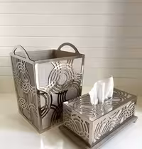 سطل و جا دستمال لیزری