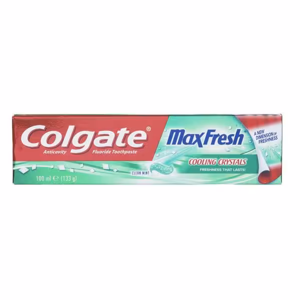 خمیر دندان کلگیت سری Max Fresh مدل Colgate Cooling Crystals حجم 100 میلی لیتر