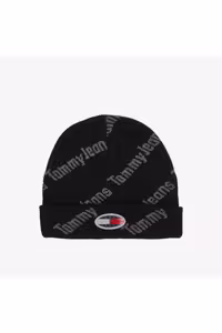 کلاه بافتنی SKATER BOY S BEANIE چاپ لوبیای سیاه مردانه Tommy Jeans