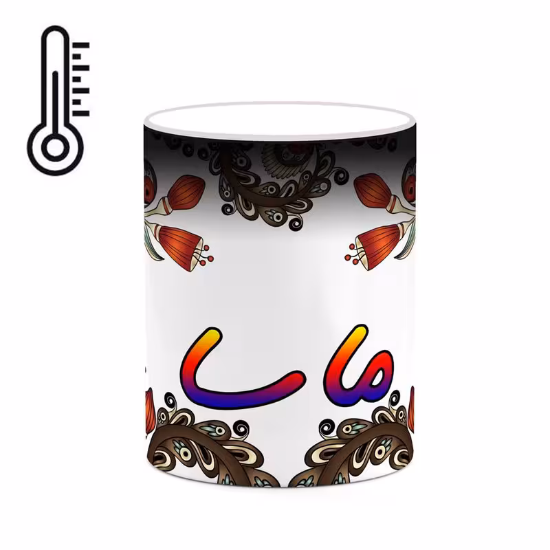 ماگ حرارتی   اسم ماسا  سنتی گل و بته کد mgh46967