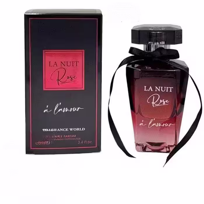 عطر ادکلن لانکوم لا نویت ترزور ای لا فولی فراگرنس ورد لا نویت رز ای لانور