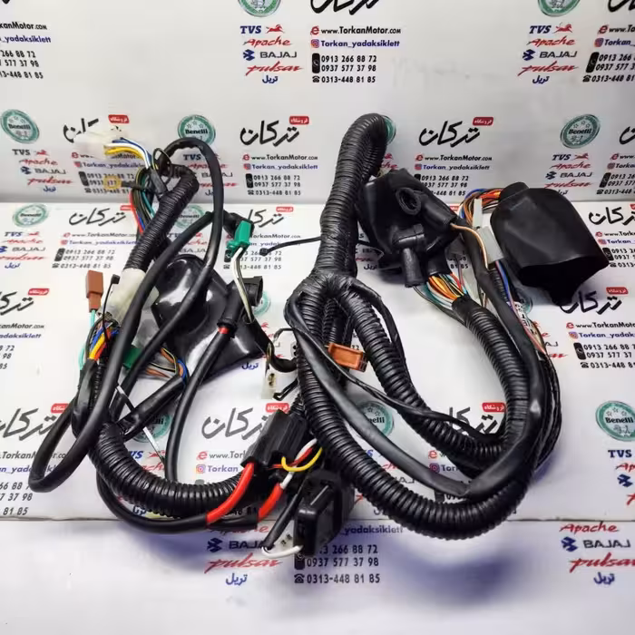 سیم کشی کامل برق موتور پالس 200 چراغ گرد