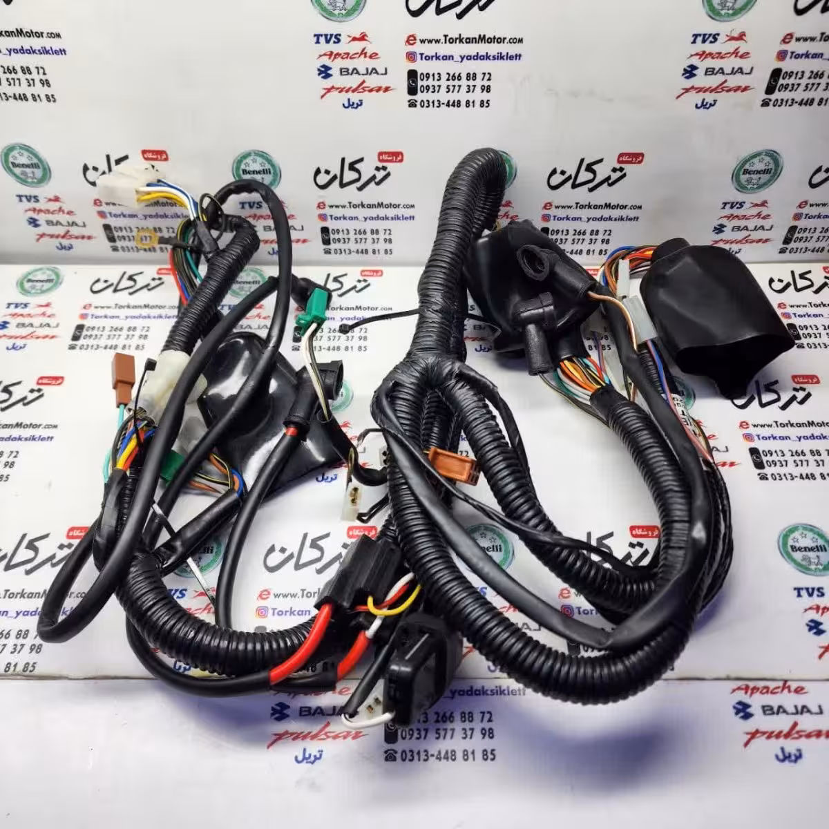 سیم کشی کامل برق موتور پالس 200 چراغ گرد