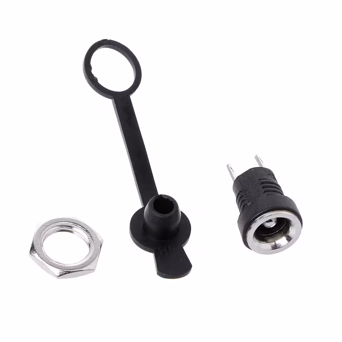 جک آداپتور مادگی درپوش دار ضدآب DC-022B – مس