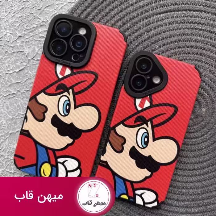 قاب گوشی آیفون سوپر ماریو Super Mario قرمز - کد (70600)