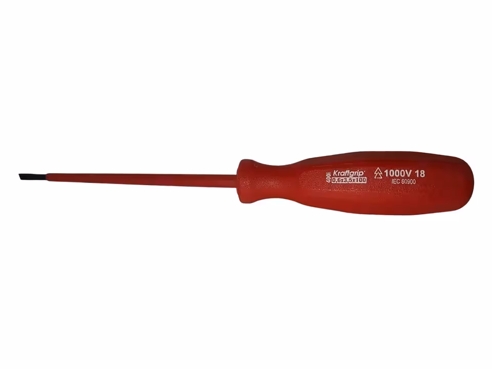 پیچ گوشتی دو سو عایق 1000 ولت کرفت گریپ مدل kraftgrip 400i 0.6*3.5*100