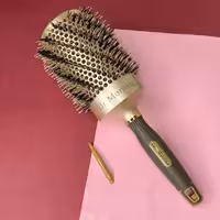 برس گرد سشواری نسوز کاشتی دکتر مورنینگ سایز 65 رنگ بژ مدل پوش دار /