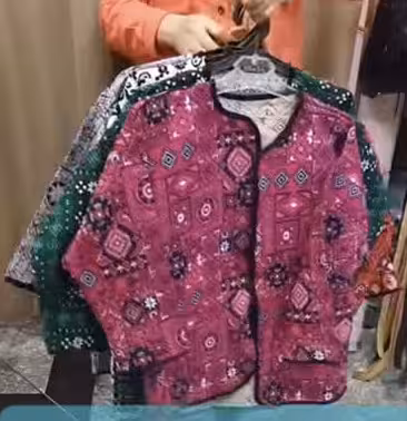 کت طرح گلیمی