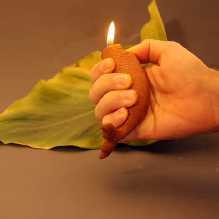 فندک سنگی طرح دم وال دستساز چوبی کد 102494