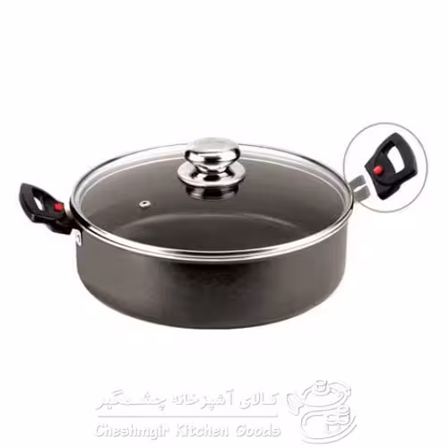 قابلمه کوتاه با دستگیره های جدا شونده زرساب مدل DA-430 سایز 30