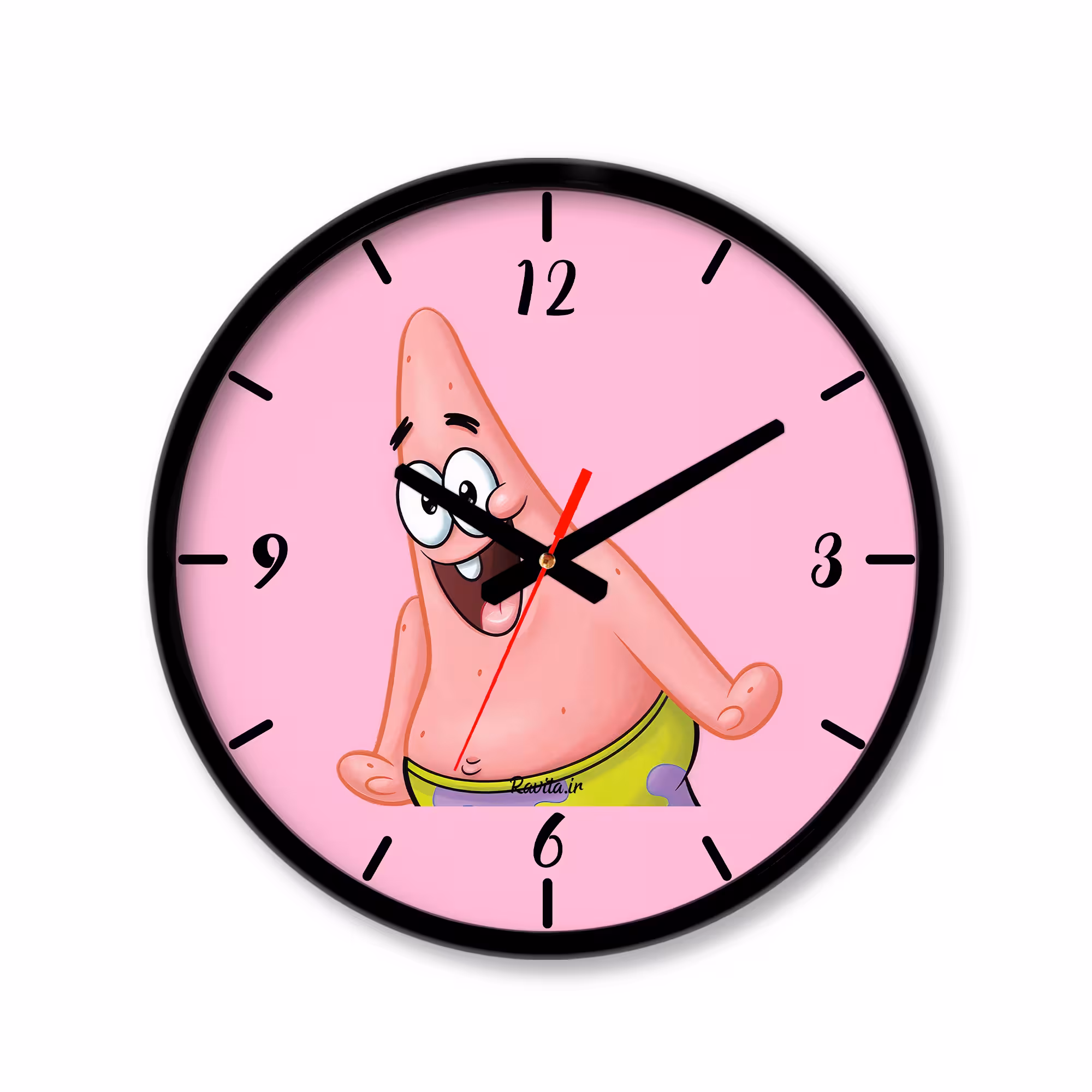 ساعت دیواری کوچک راویتا طرح باب اسفنجی – پاتریک کد 3615