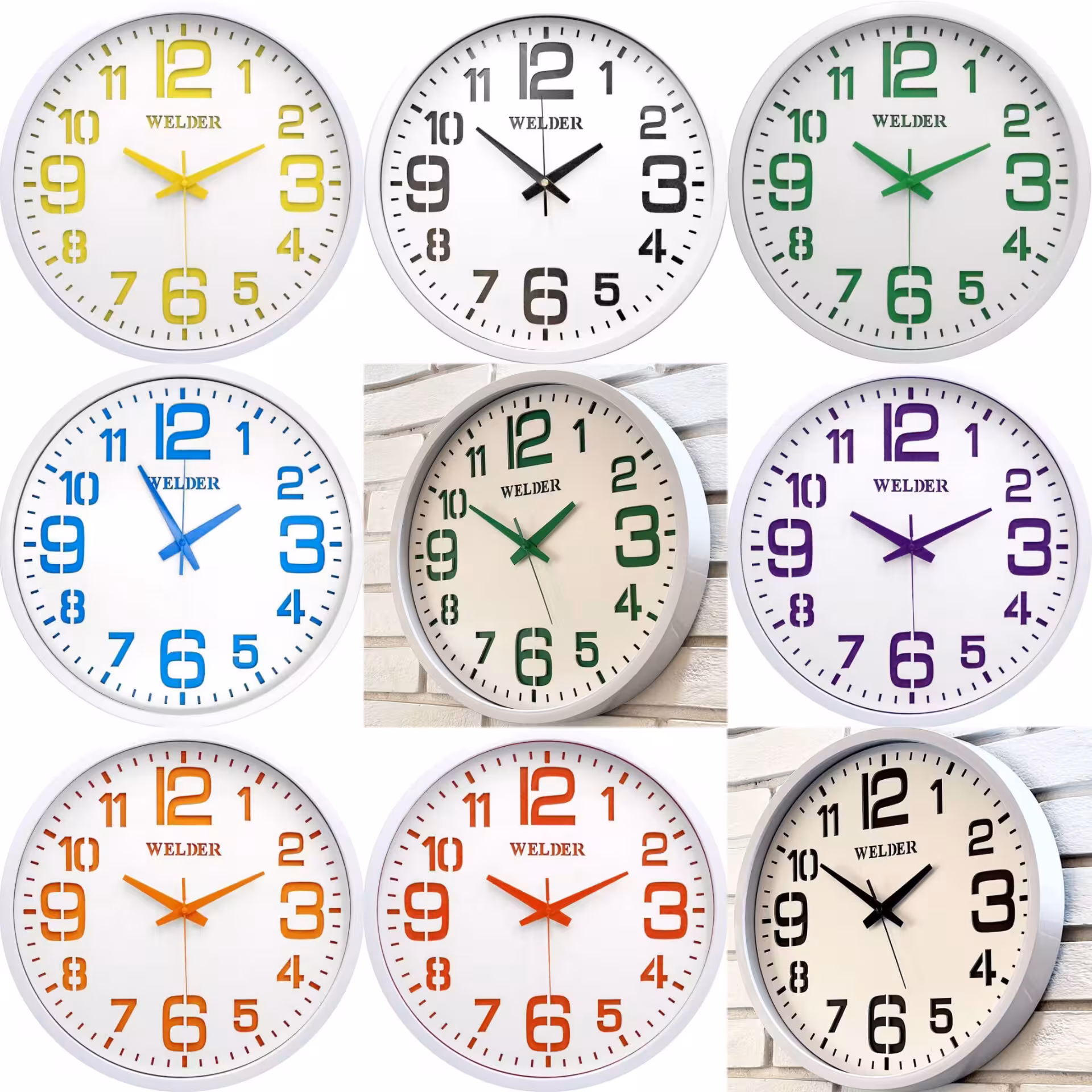 ساعت دیواری فانتزی ولدر رنگی