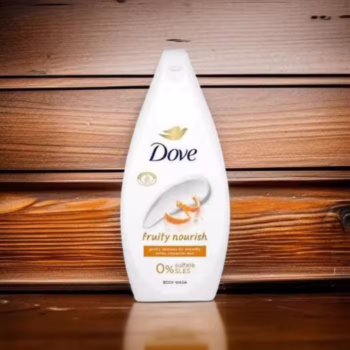 شامپو بدن هلندی داو Dove Fruity Nourish با رایحه میوه شور و بادرنجبویه