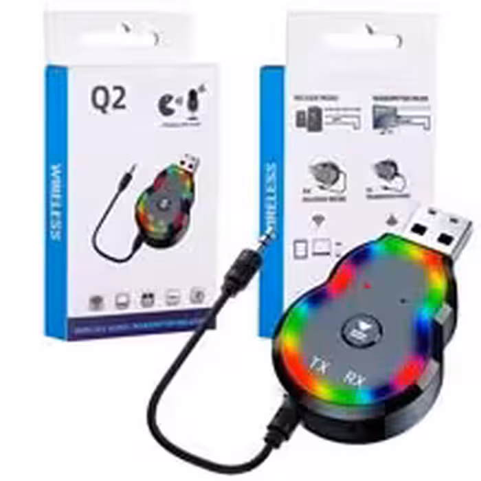 فرستنده گیرنده صدا بلوتوثی LED دار Q2