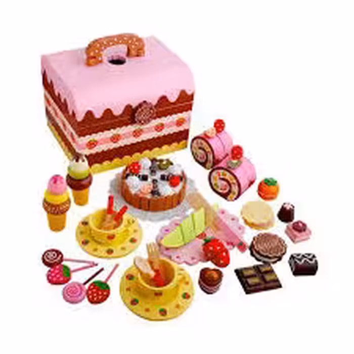 ست چای خوری اسباب بازی چوبی کودک