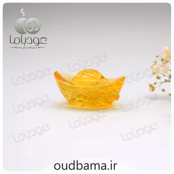 کشکول شمش طلا کریستالی نماد ثروت فنگ شویی