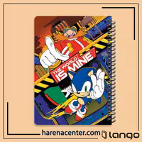 دفتر مدرسه طرح SONIC is mine برند لانگو