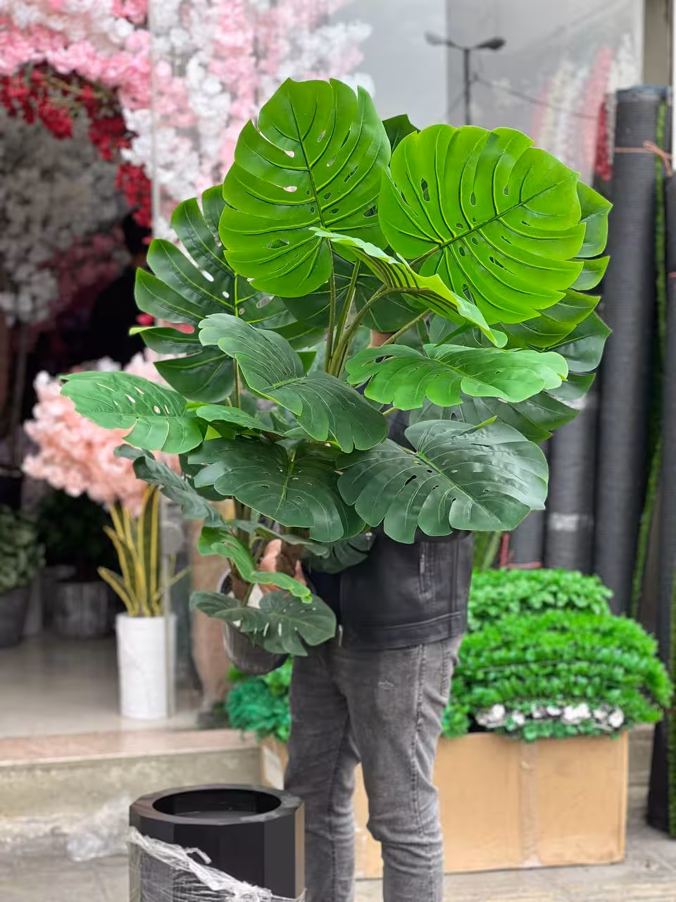 گل برگ انجیری مصنوعی 23 برگ