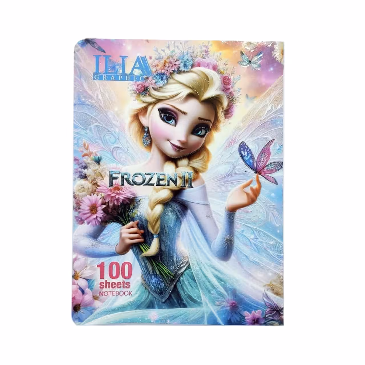 دفتر خط دار ایلیا طرح دخترانه 100 برگ