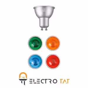 لامپ هالوژن رنگی SH-GU10 5W شعاع